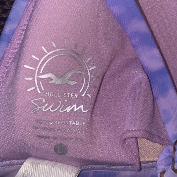 ✨ hollister pink/purple tie dye triangle bikini top✨ - Picture 5 of 5